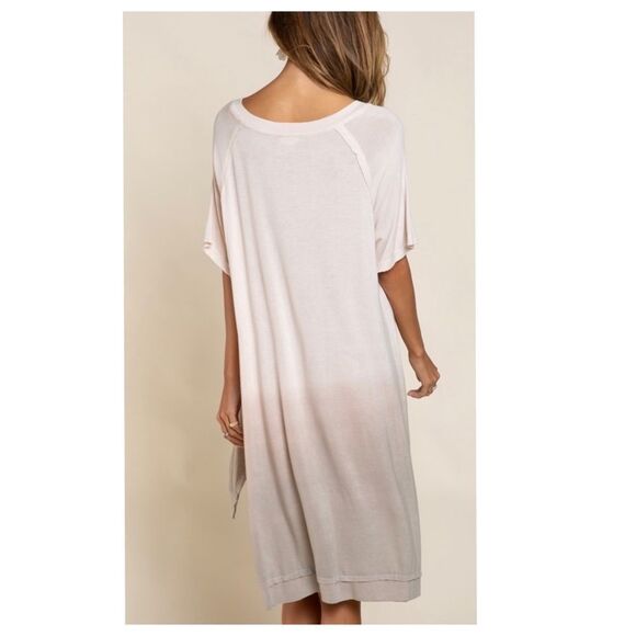𝅺OMBRE hand dip die Tunic - Dress with raw seam line detail, - Picture 6 of 10